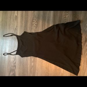Black mini dress
